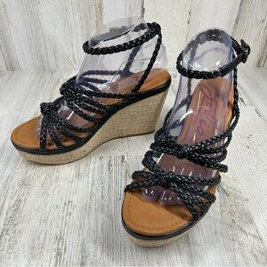 New Zodiac Espadrilles - Shana-Espad Braided Straps‎ Wedge Platform Sandal #400